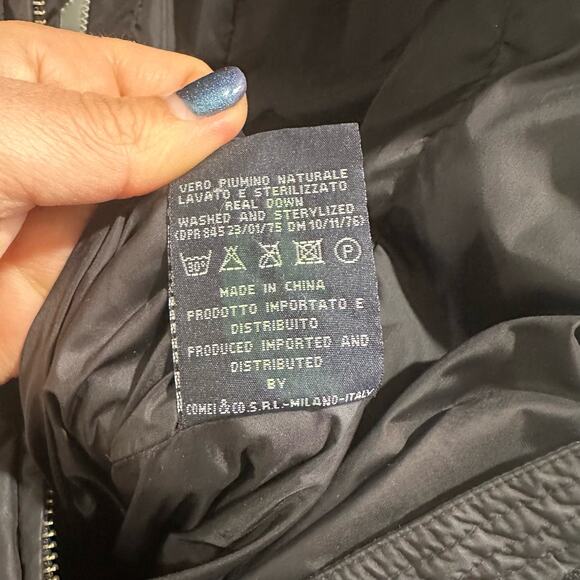 ADD Women's Icon 10 Coat Down Quilted Thigh Length Black Size 2 US 40 IT - Picture 10 of 11